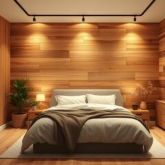 Najpopularniejsze materiały i rozwiązania na drewnianą ścianę w sypialni