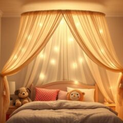 Jak zrobić baldachim nad łóżko dla dzieci – krok po kroku